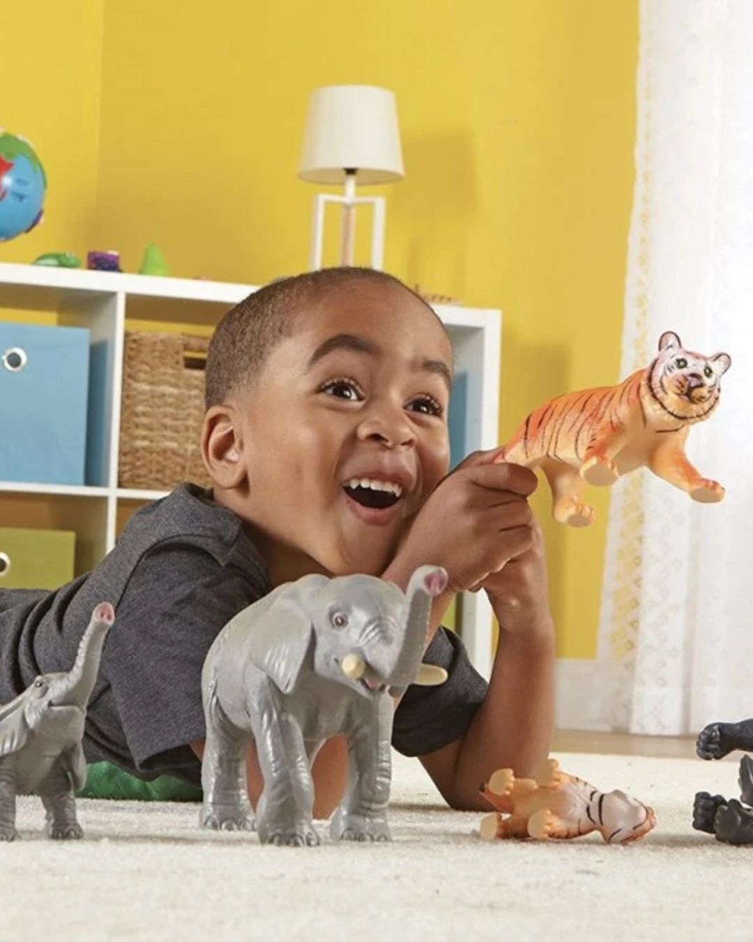 Learning Resources - Jumbo – Zvířátka maminky a mláďata z džungle (6 ks)